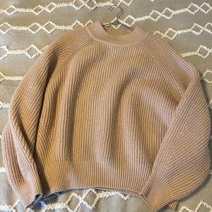 Thick knitted sweater